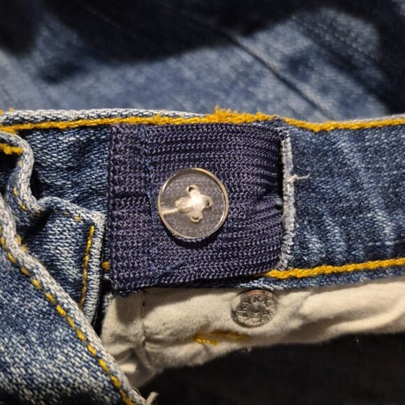 Hanna Andersson girls size 100 or 4 medium wash adjustable waist jeans, VGUC - Picture 5 of 6